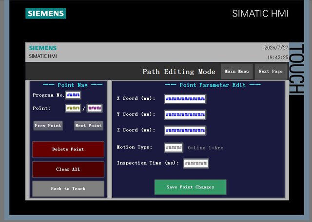 3D model of Siemens SIMATIC HMI 3-Axis Inspection Control System