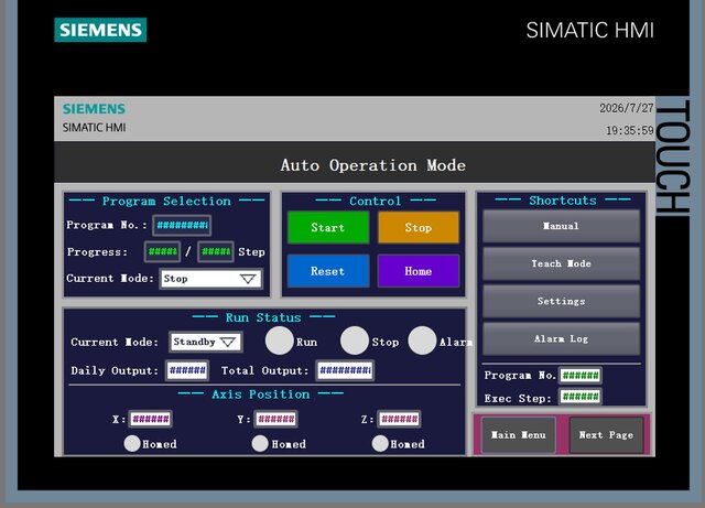 3D model of Siemens SIMATIC HMI 3-Axis Inspection Control System