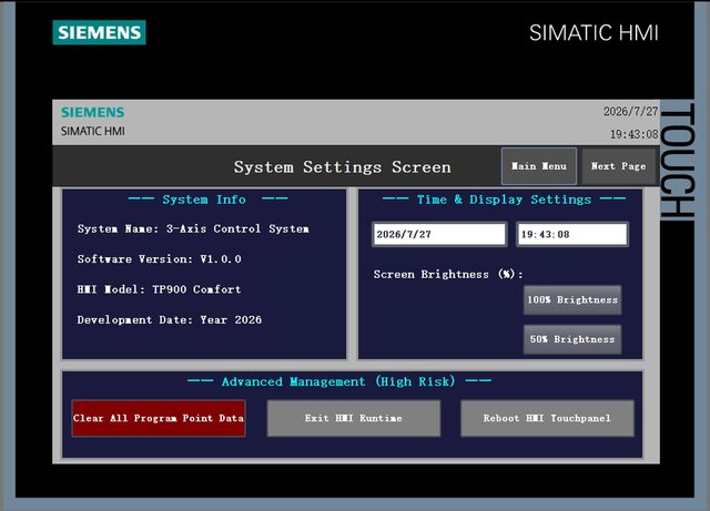 3D model of Siemens SIMATIC HMI 3-Axis Inspection Control System