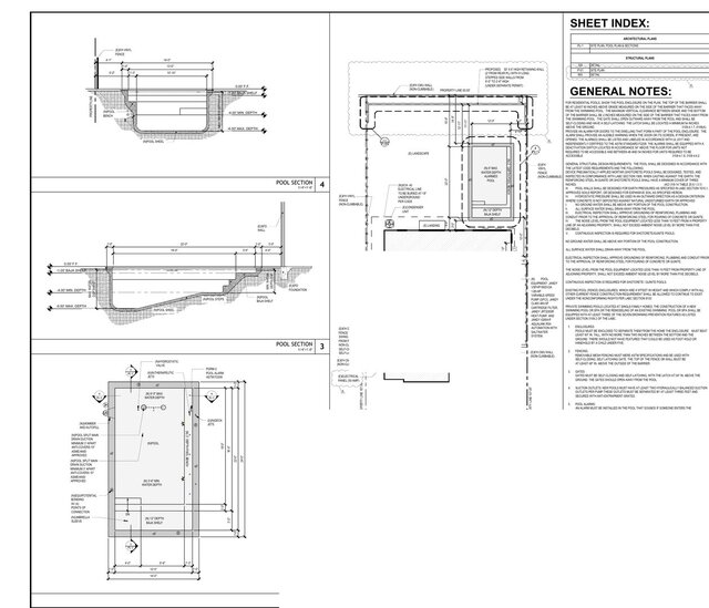 Residential Pool Permit Plans | Site & Retaining Wall Coordination