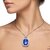 Luxury Blue Gemstone Pendant – Manufacturing-Ready Jewellery CAD