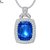 Luxury Blue Gemstone Pendant – Manufacturing-Ready Jewellery CAD