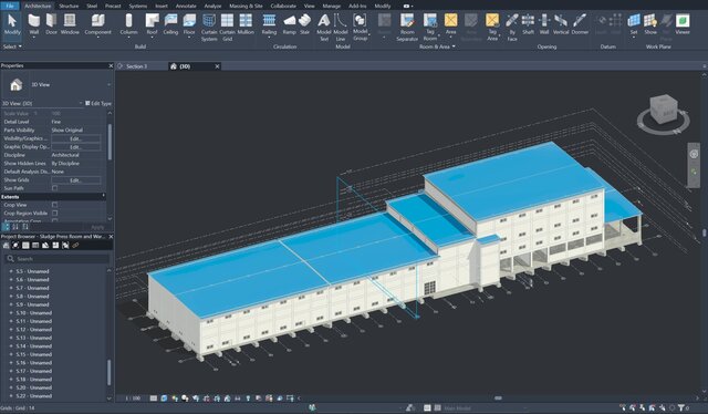 3D model of Industrial BIM & CAD Modeling | Large-Scale ETP