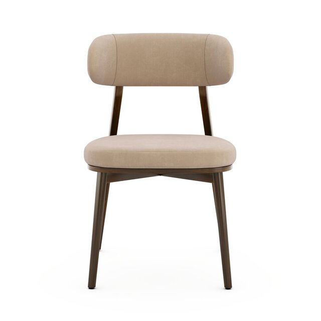 3D model of 3D dining chair design and Technical Drawing