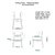 3D dining chair design and Technical Drawing
