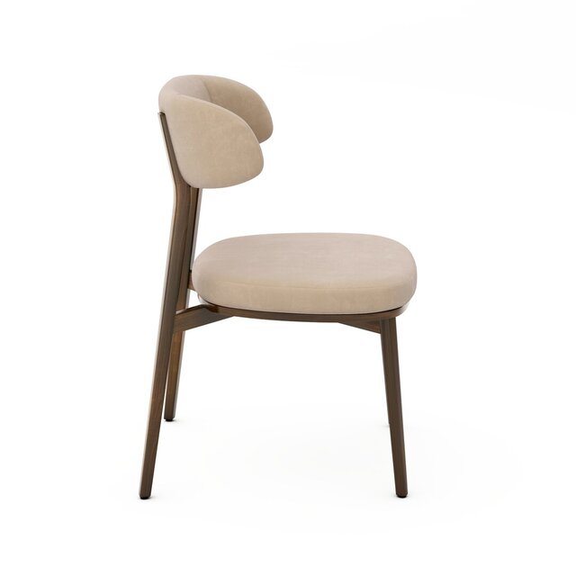 3D model of 3D dining chair design and Technical Drawing