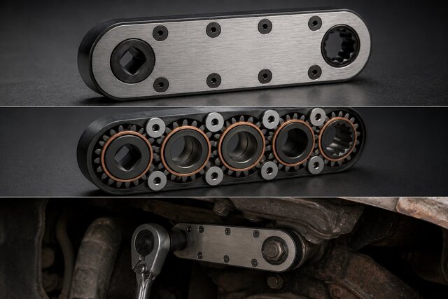 Compact High-Torque Geared Hand Tool