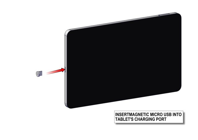 3D model of Injection Molded Tablet Holder (Wall Mounted).
