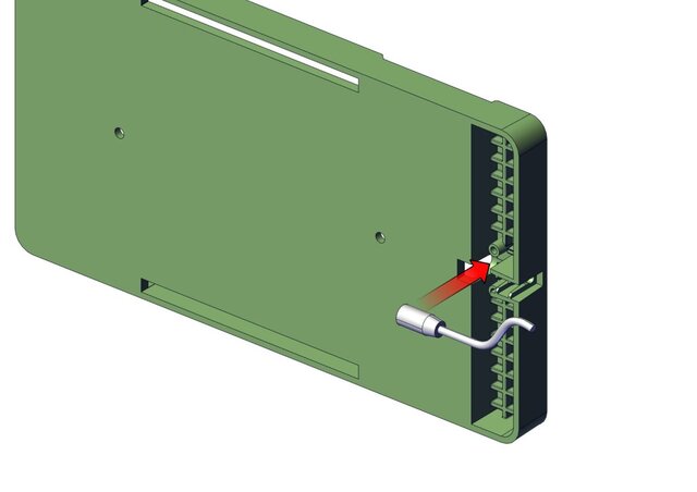 3D model of Injection Molded Tablet Holder (Wall Mounted).