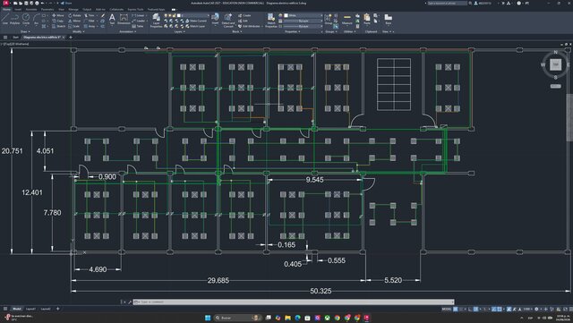 3D model of Electrical Installation Survey and 2D/3D Building Modeling