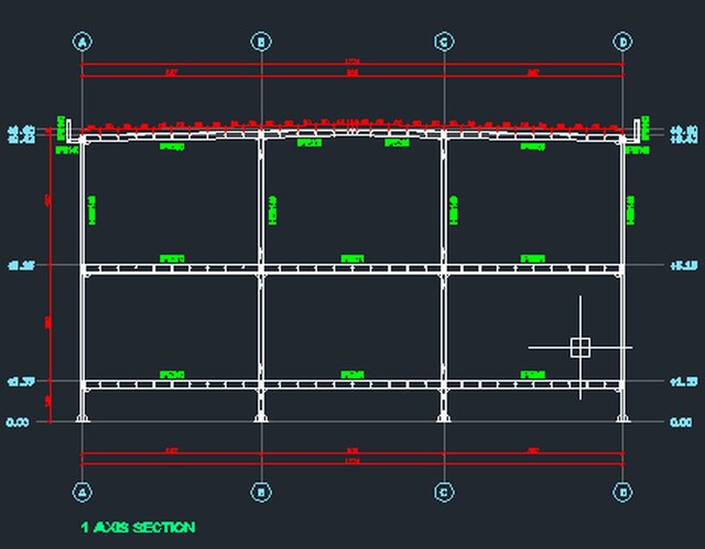 3D model of Large-Scale Office Building– Structural Steel Detailing