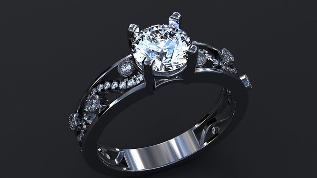 3D model of Wave Solitaire
