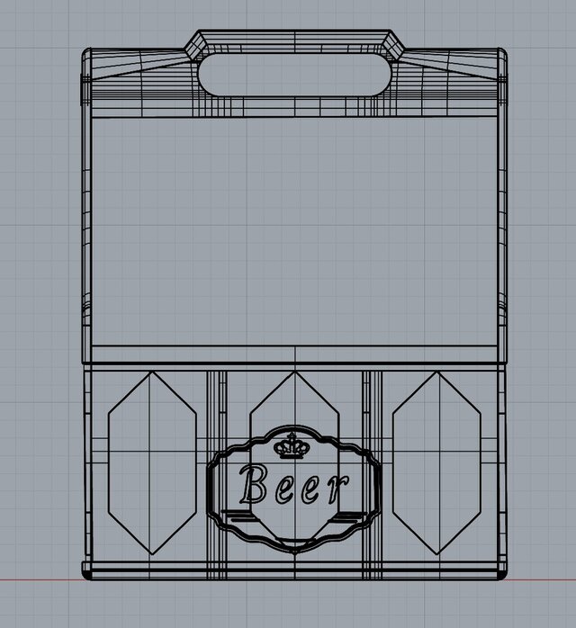 3D model of Reusable Bottle Carrier | Rhino 3D Product Design