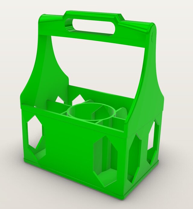 3D model of Reusable Bottle Carrier | Rhino 3D Product Design