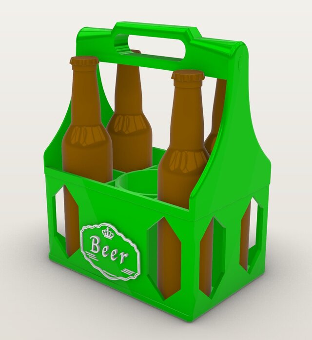 Reusable Bottle Carrier | Rhino 3D Product Design