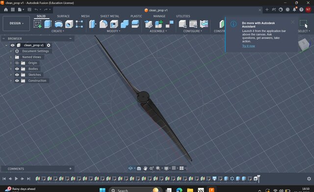 3D model of Parametric Industrial Propeller Design – SolidWorks Assemblies