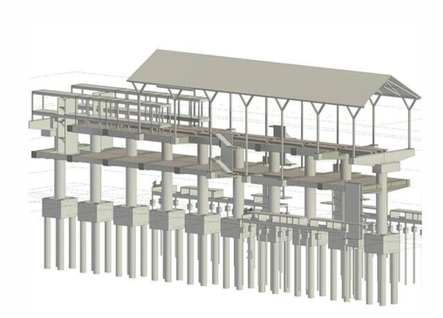 3D model of Jakarta Metro Station project