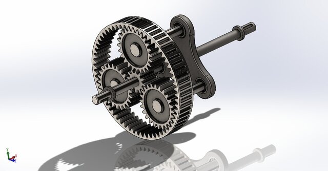 3D model of pga-001_planetary-gear-assembly_