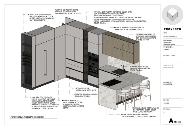 3D model of Diseño de Cocina personalizado