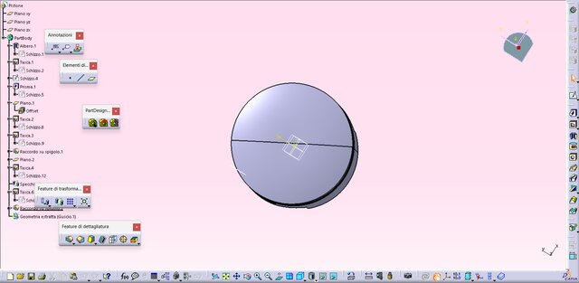 3D model of Piston head of a 2-stroke engine