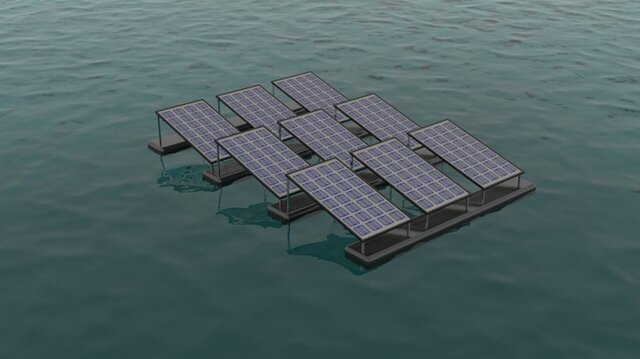 Floating Solar Platform (FPV) | Product Design & 3D CAD Modeling