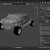 3D design of an AI-generated car model