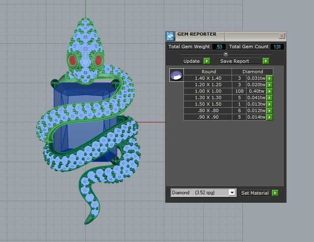 3D model of Serpent Éclat