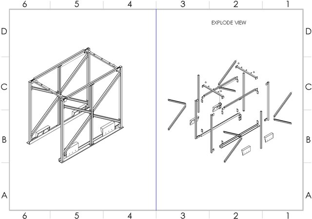 Structural Frame Assembly Design | SolidWorks 3D CAD – image 2 of 2