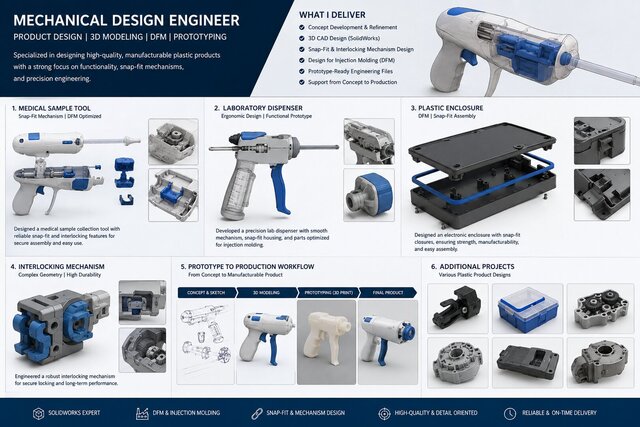 Mechanical design (Solid works)