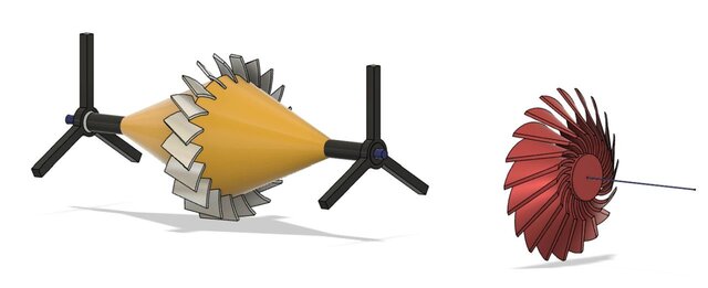 3D model of Hot-Air-Turbine-Generator
