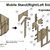 Mobile Bandsaw Stand – 3D CAD Design & 2D Technical Drawing