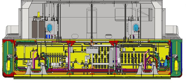 3D model of River Tugboat Machinery Arrangement Design