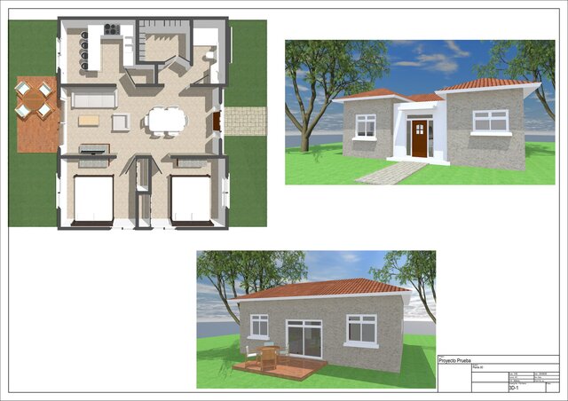 3D Architectural Floor Plan for Residential Design