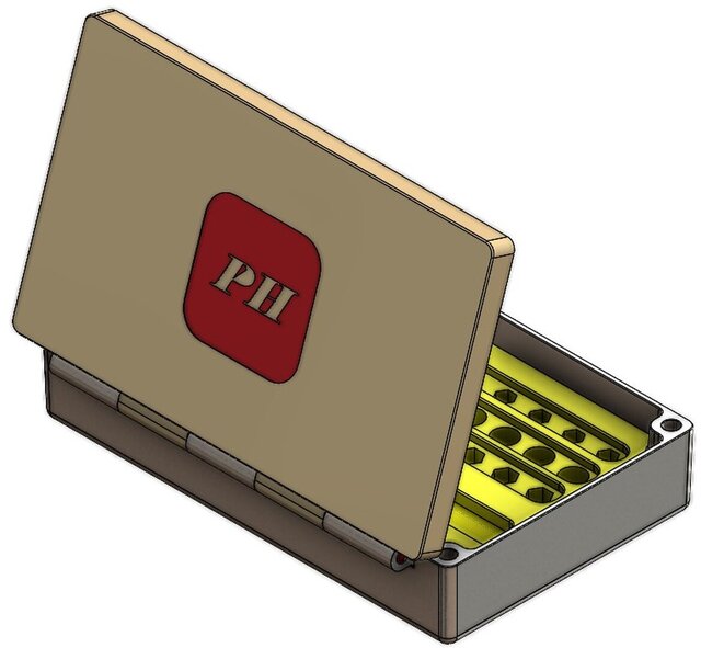 3D model of Precision Screw Bit Organizer | Mechanical Product Design Portfolio