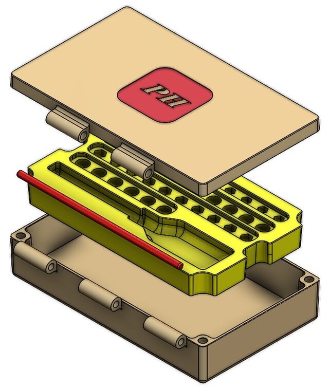 3D model of Precision Screw Bit Organizer | Mechanical Product Design Portfolio