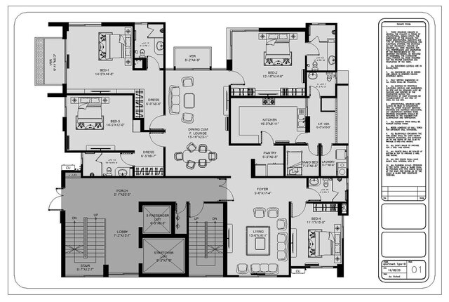 2D floor plan and shop drawings
