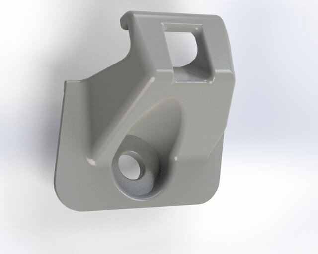 3D model of Nissan X-Trail T30 Cargo Hook – Replacement Part Design