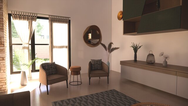 Japandi Living Room Design – image 3 of 6