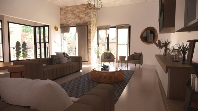 Japandi Living Room Design – image 5 of 6