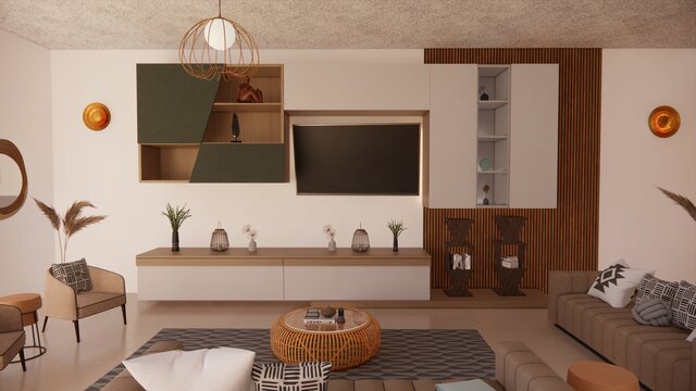 Japandi Living Room Design – image 2 of 6