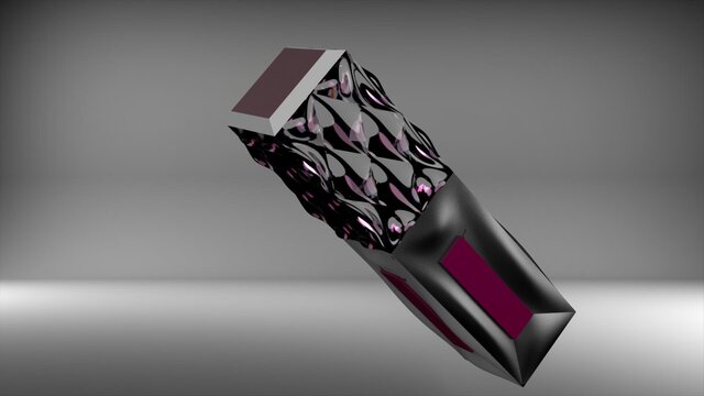 Luxury Geometric Cosmetic Container 3D CAD Model & Surface Design