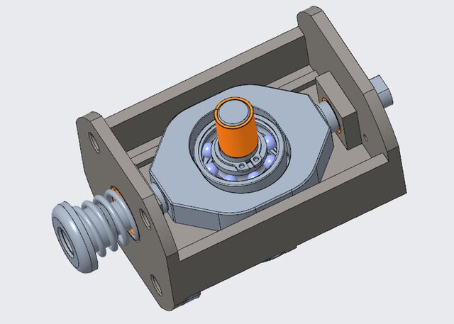 3D model of Diaphragm Pump Drive Mechanism