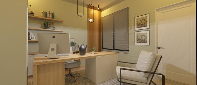 3D model of Home office design