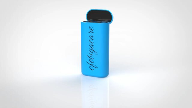 3D model of Integrated Multi-Slot Cosmetic Travel Case