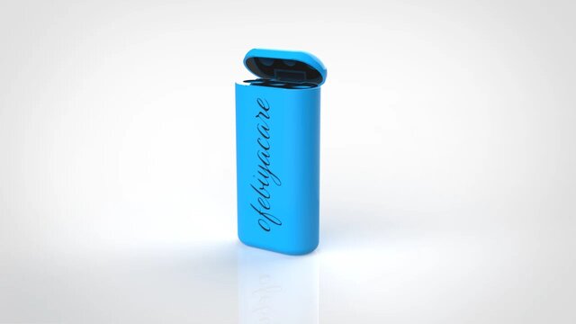 3D model of Integrated Multi-Slot Cosmetic Travel Case