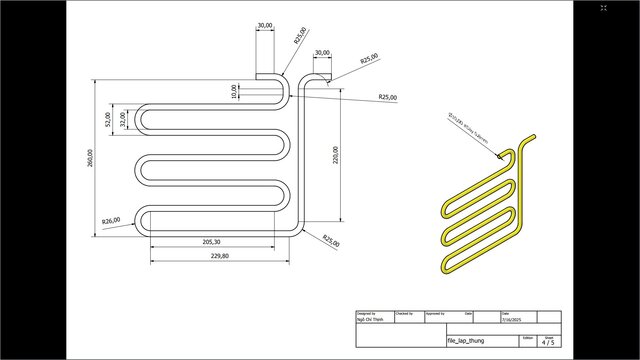 Industrial Cooling Pipe System (2D to 3D Conversion) – image 2 of 5