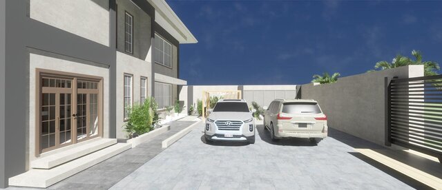3D model of Exterior design & Landscaping