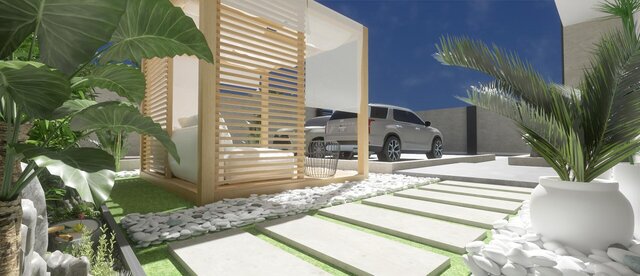 3D model of Exterior design & Landscaping