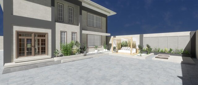 3D model of Exterior design & Landscaping