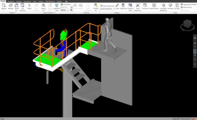 Industrial Access Stair & Platform | 3D Mechanical Design – image 4 of 4